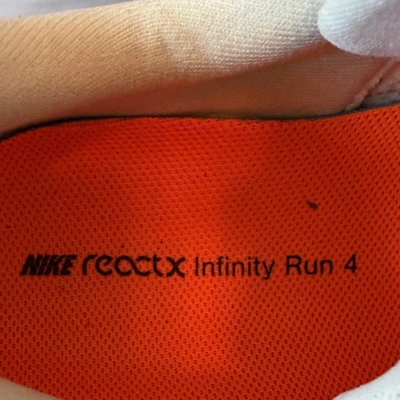 Nike Men’s White Sneakers with Neon Orange Laces - Picture 2 of 16